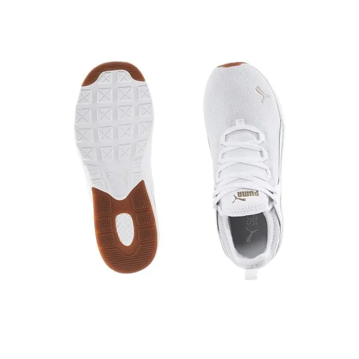PUMA Electron 2.0 LUSH WIDE Cushioning, Wear Resistant Low Top Running Shoes Women's White-4