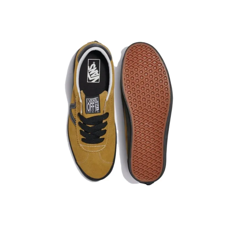 Vans Vans Sports Slip Resistant Cushioning Low Top Skateboard Shoes Unisex Brown Black-3