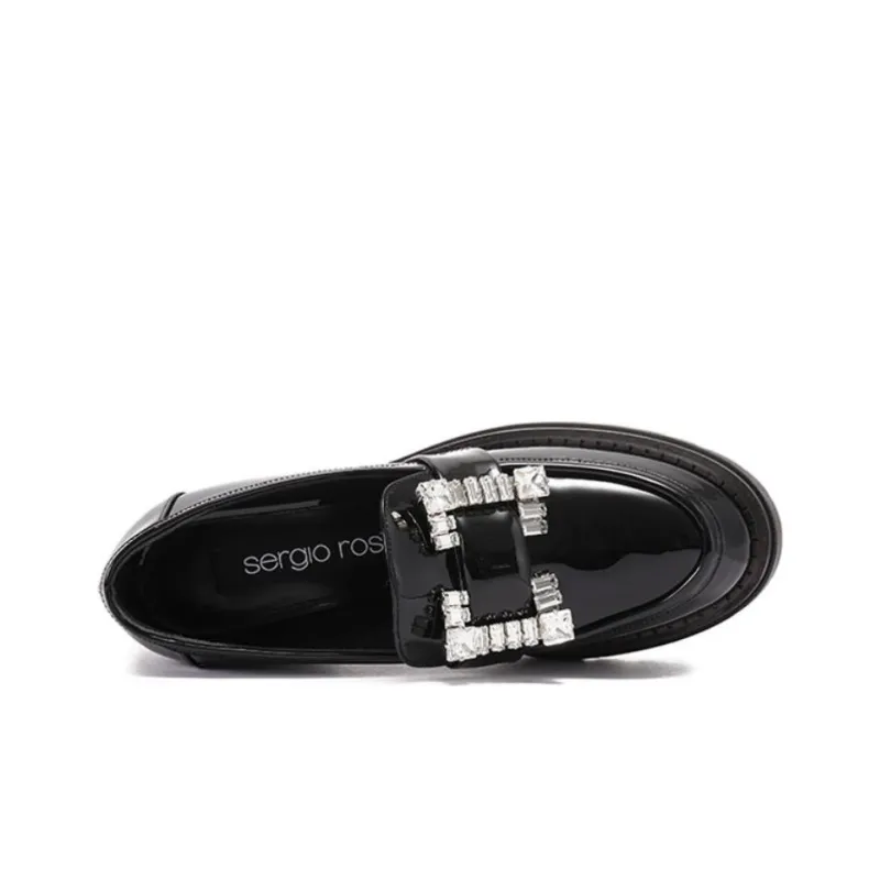 SERGIO ROSSI Prince 85mm Leather Loafers-4