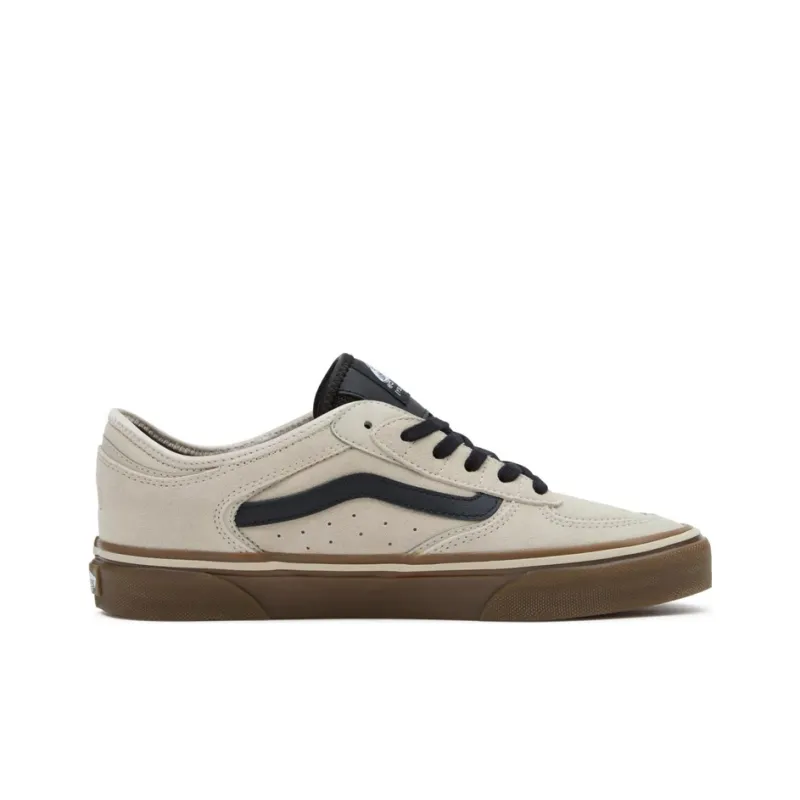 Vans Rowley Anti-Slip And Wear-Resistant Breathable Low-Top Skateboard Shoes Unisex Ecru-1