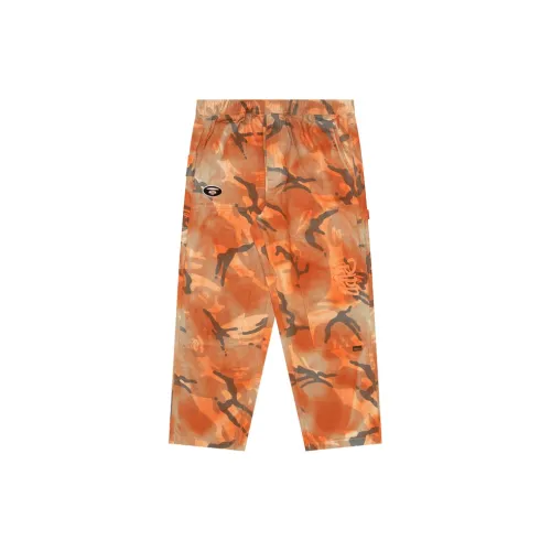 Aape Casual Pants Men Camo Orange BGE