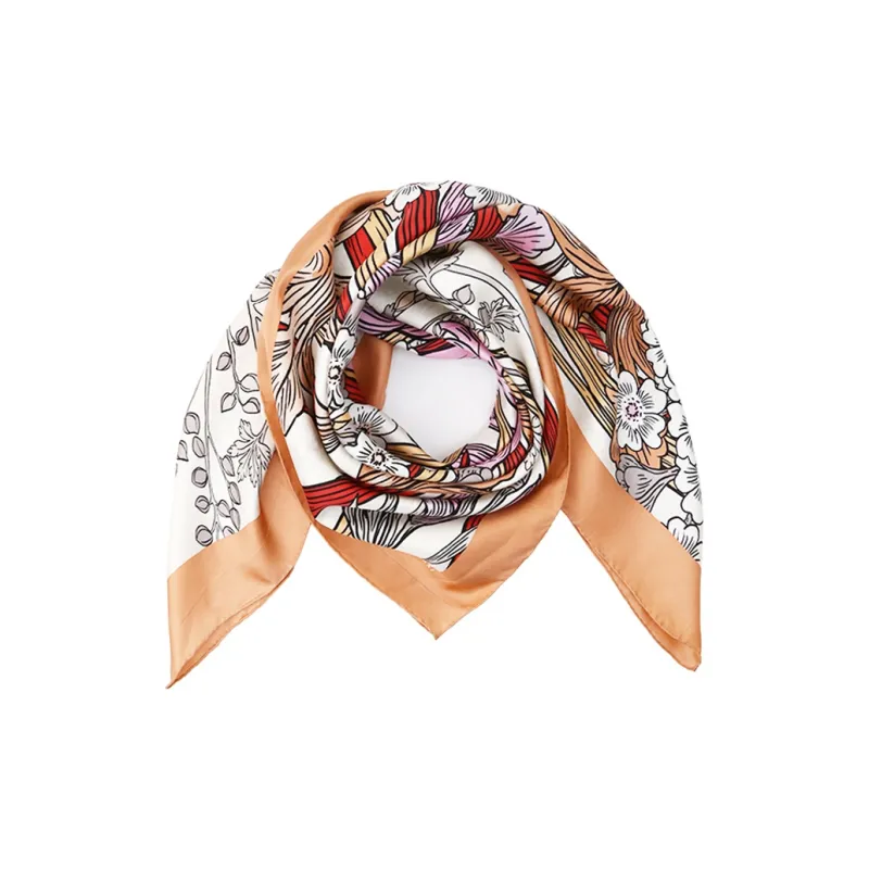 MARJAKURKI Silk Scarves Women's-3