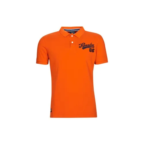 SUPERDRY Polo Shirts Men Orange