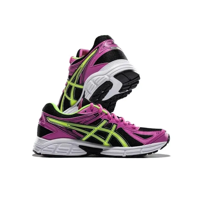 Asics Patriot 7 Wear-Resistant Low-Top Running Shoes Women's Neon Green Purple-4