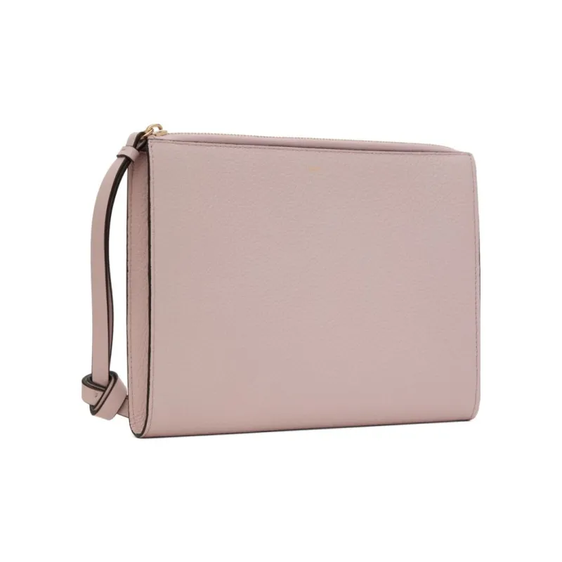Chloe Alphabet Calfskin Clutch Women's Light Purple-1