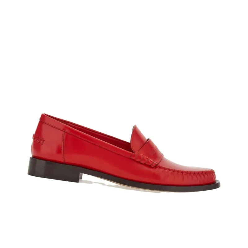 FERRAGAMO Logo-embossed Leather Loafers-1
