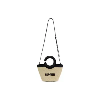 SUREN Handbags Bamboo Splint Yellow