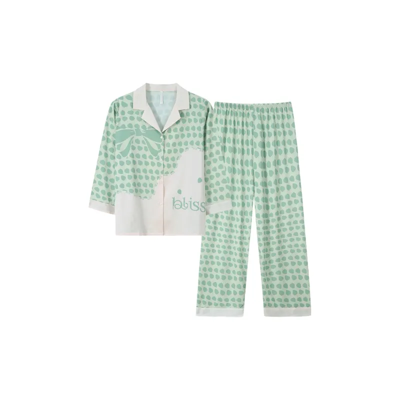 FOREVER 21 Pajama Set Women's Green-1