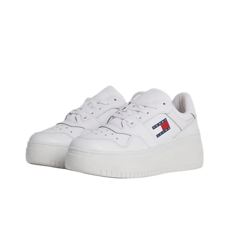 Tommy Hilfiger Low Top Skateboard Shoes Women's White-2