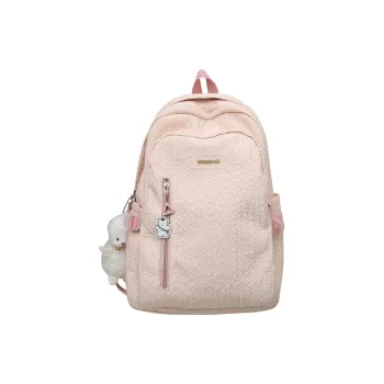 Travel Nylon Backpack Regular Women's Black/White/Pink/Blue