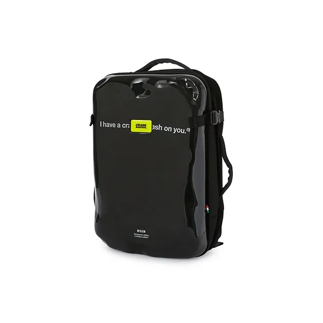 MSGM Crash Baggage Polycarbonate Backpack Unisex Black-1