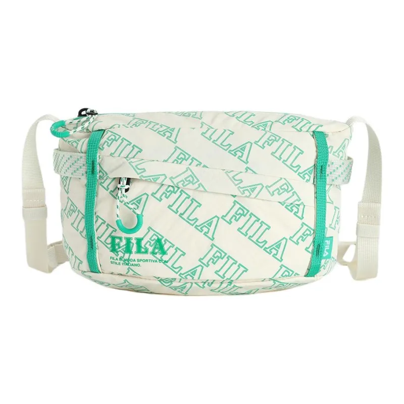 FILA Fabric Shoulder Bag, Crossbody Bag Regular Unisex Cloud White-0