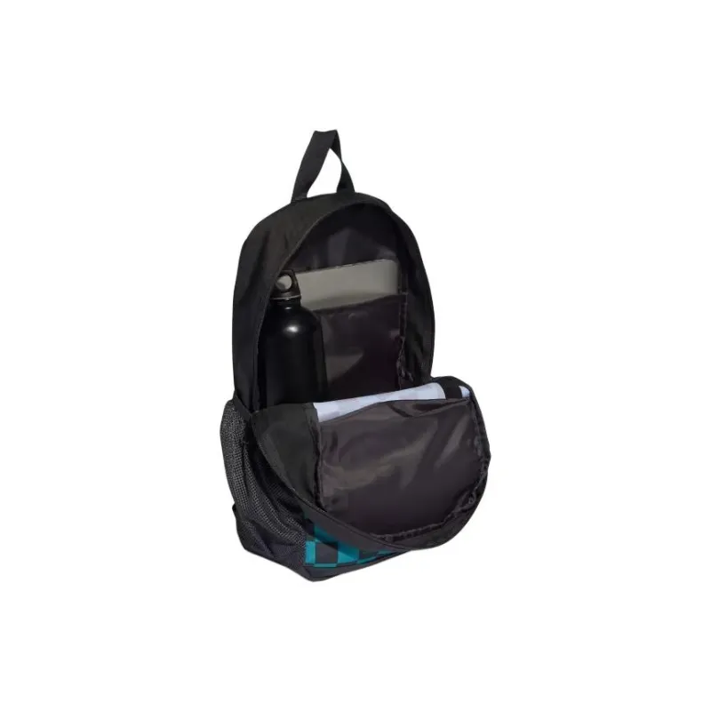 Adidas Recycled Polyester Plain Weave Fabric Backpack Unisex Carbon & Black-3