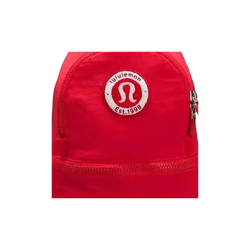 Lululemon Nylon Fabric Backpack Unisex Love Red-2