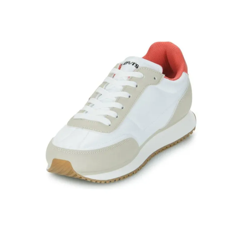 Levi’s Cushioning Wear-Resistant Low-Top Casual Shoes Women's White-gray-orange-2