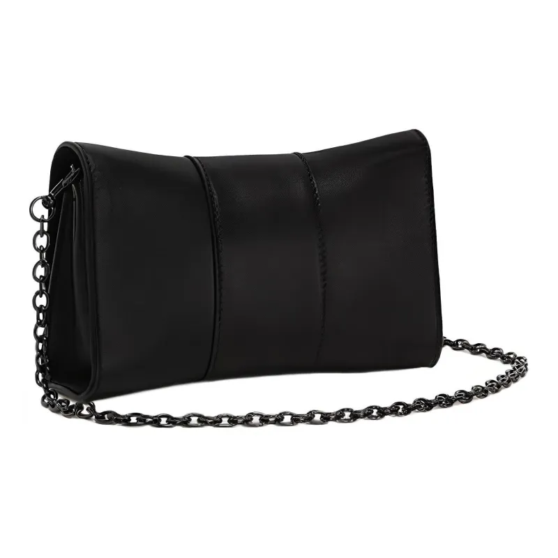 Furla Metropolis Collection Soft Smooth Leather Shoulder Bag, Crossbody Bag Mini Women's Black-2