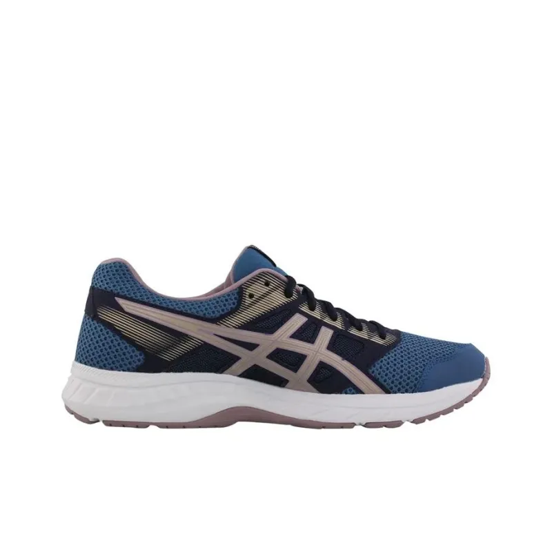 Asics Gel-Contend 5 Wear-Resistant Low-Top Running Shoes Women's Blue Pink-1
