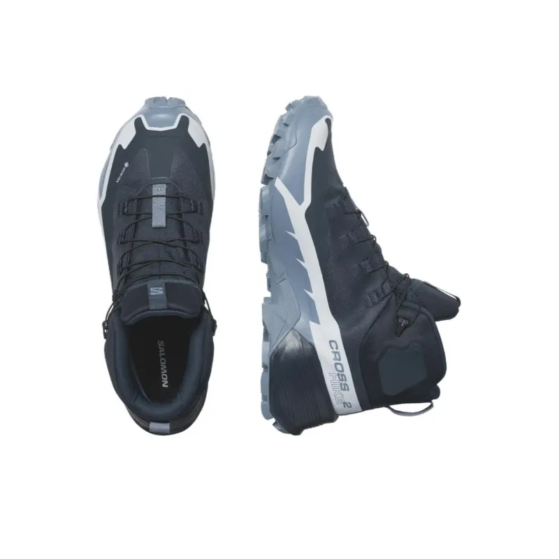 SALOMON Women's Cross Hike 2 Mid GORE-TEX 'Carbon Pearl Blue'-1