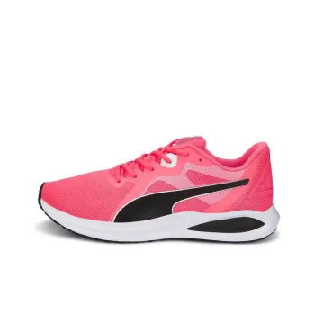 PUMA Twitch Runner Cushioned Slip-Resistant Low-Top Running Shoes Women's Red Black