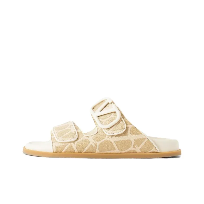 Valentino Toile Iconographe Jacquard Slip-On Slides Women's-0