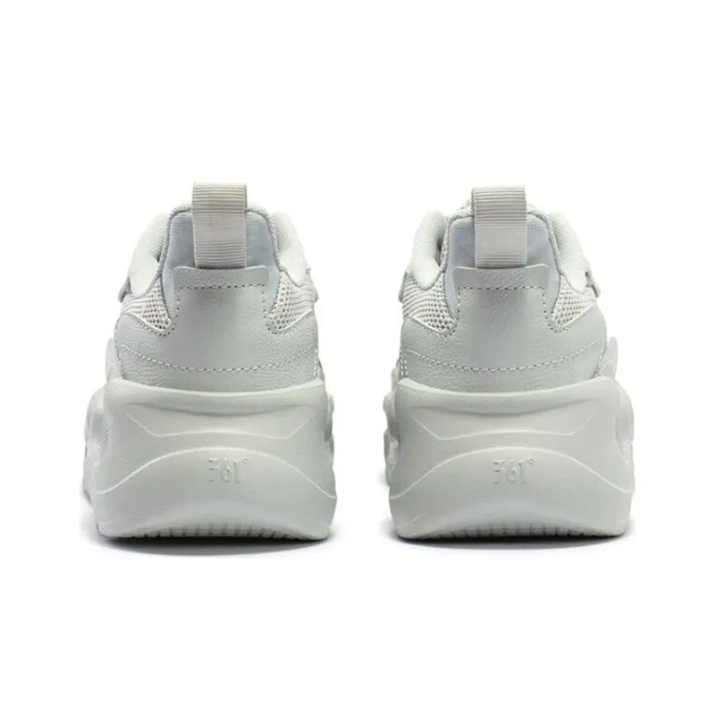361° Yunshu 4.0 Slip Resistant Low Top Running Shoes Men's White Gray-3