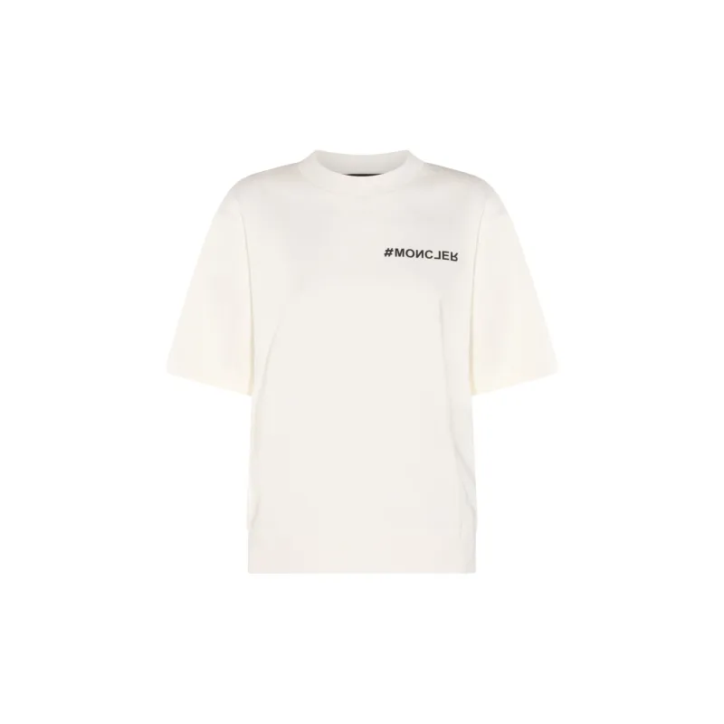 Moncler Logo T-Shirt T-Shirt Women's White-5