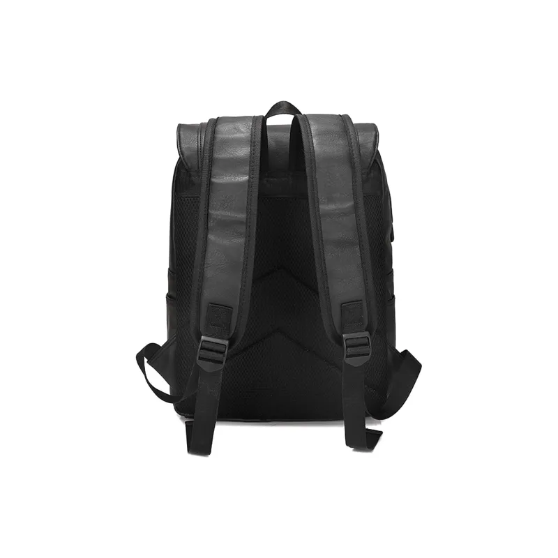Slazenger PU Backpack Regular Unisex Black/Brown/Light Brown-3