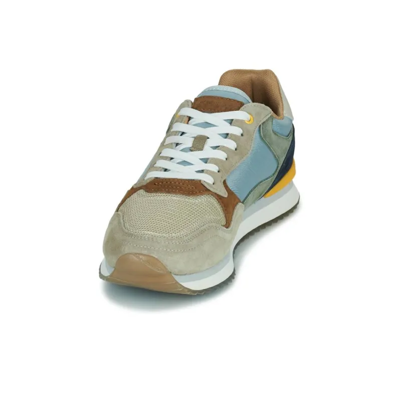 HOFF Durable Breathable Low-Top Casual Shoes Men's Beige Blue-3