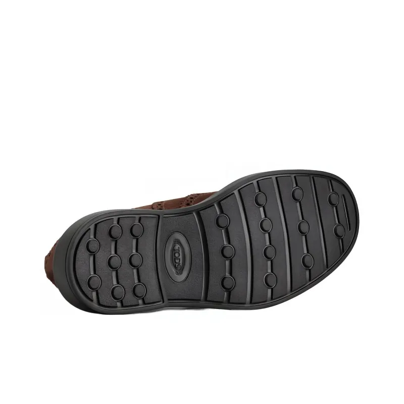 TOD'S Perforated Detailed Lace Up Brogues-4
