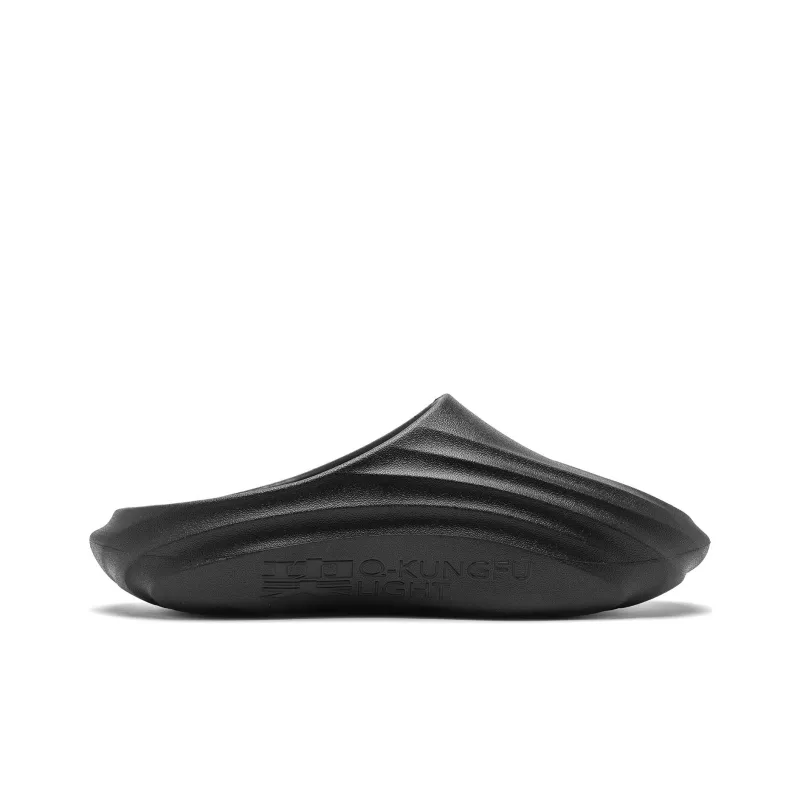 QIAODAN Gravitational Drag Slide Slippers Men's Black-1