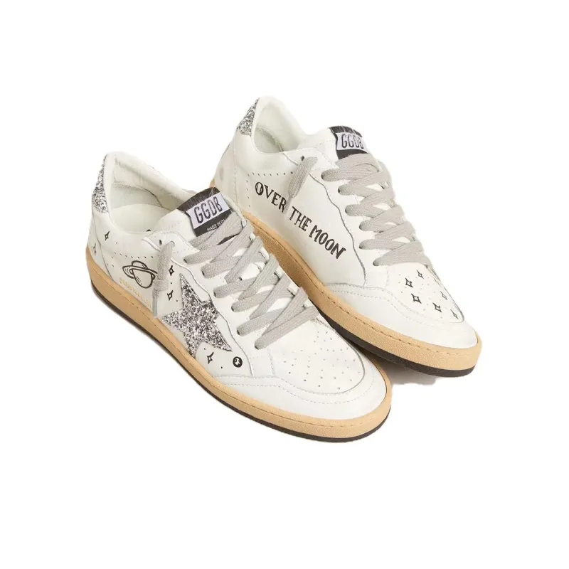 Golden Goose Ball Star Low Top Skateboard Shoes Women's White-2