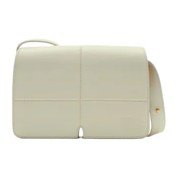 Burberry Smooth Calf Leather Shoulder Bag, Crossbody Bag Women's Almond