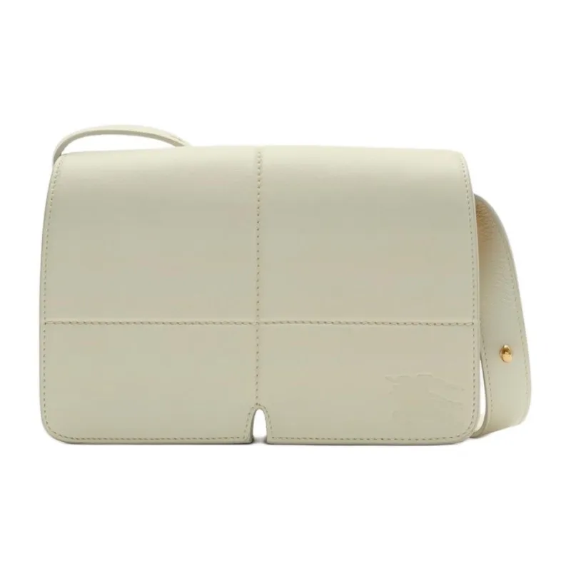 Burberry Smooth Calf Leather Shoulder Bag, Crossbody Bag Women's Almond-0
