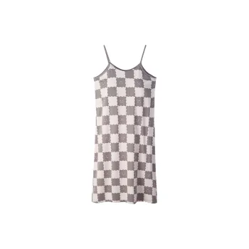 Sha Qian Nightgown Summer Women's Gray