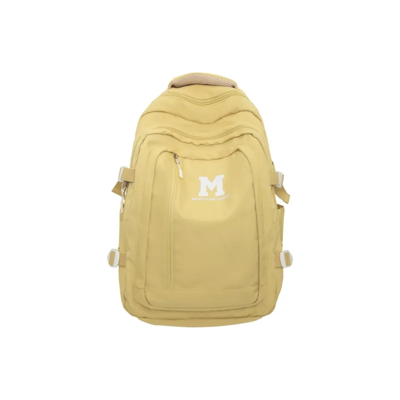 Travel Nylon Backpack Women's Black/Pink/White/Yellow/Light Green-10