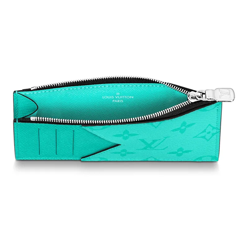 LOUIS VUITTON Coin Card Holder Miami Green-4