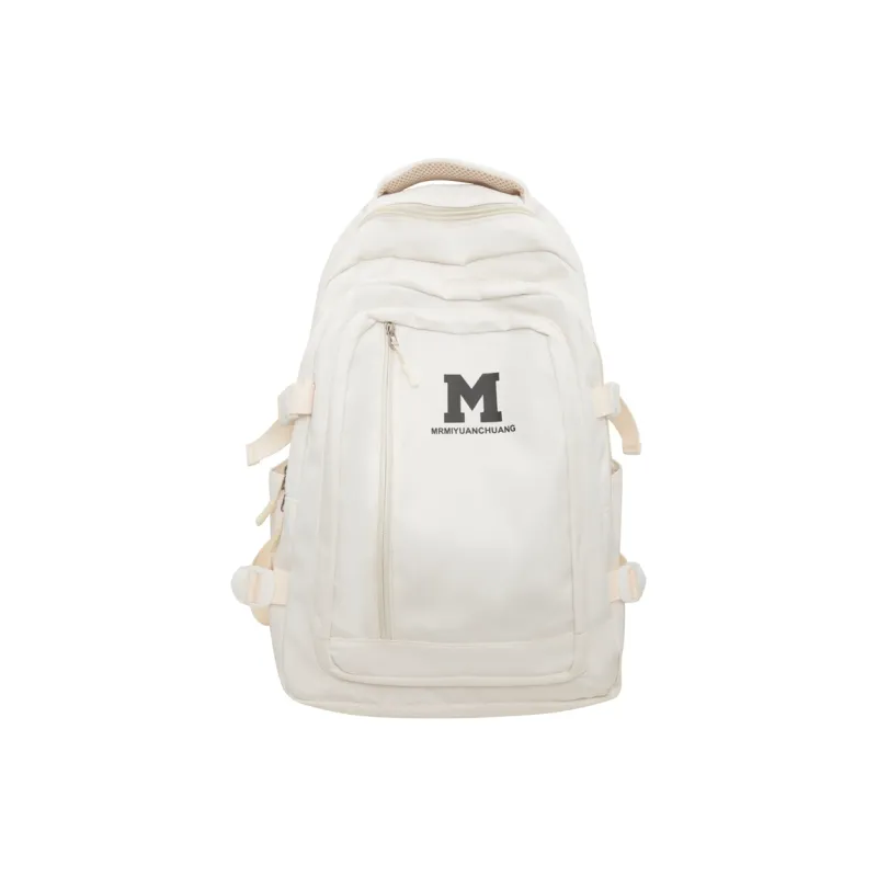 Travel Nylon Backpack Women's Black/Pink/White/Yellow/Light Green-5