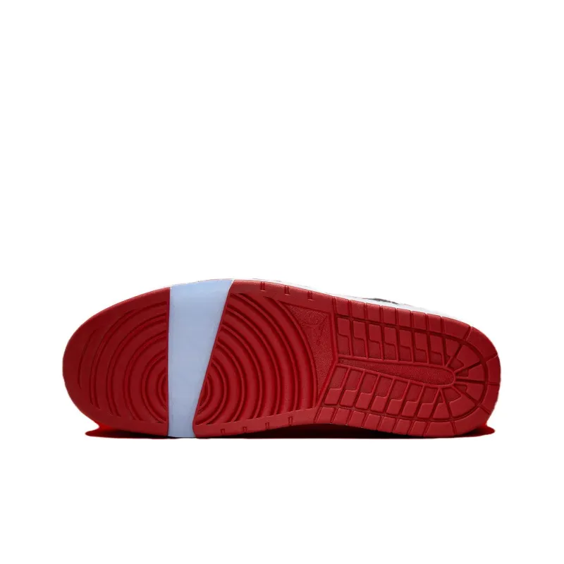 Jordan Nu Retro 1 Low Black White Varsity Red-5