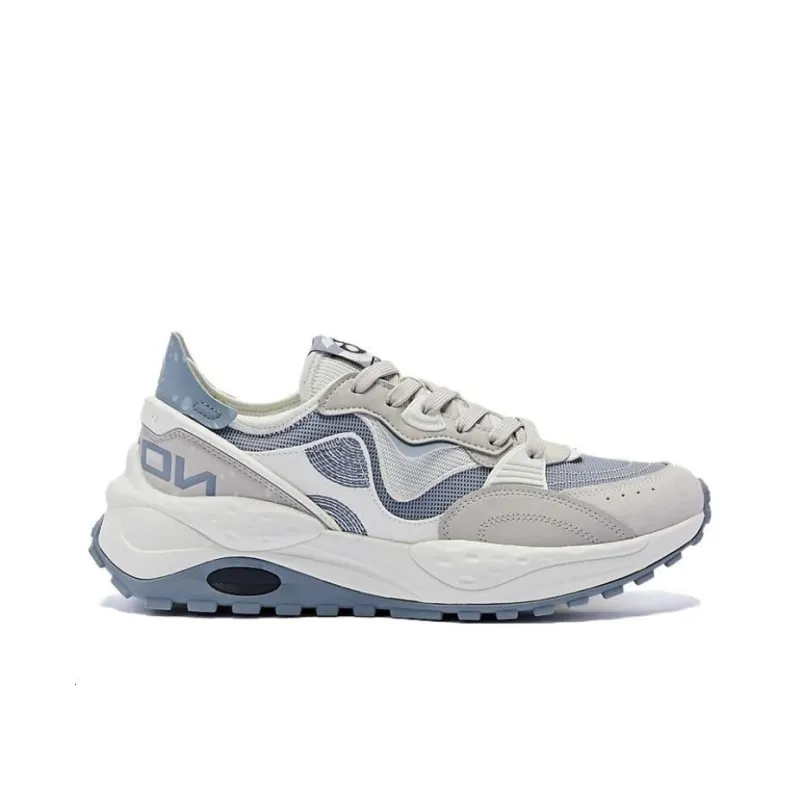 QIAODAN Wear resistant And Lightweight Low Top Casual Shoes Men's White Gray-1