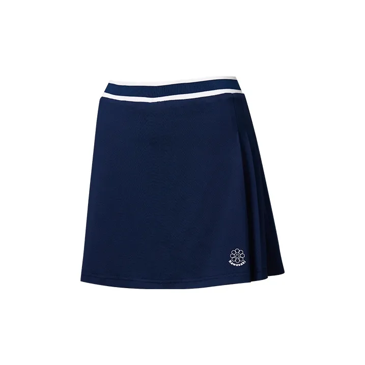Kawasaki Skirt Women's White/Navy Blue-2