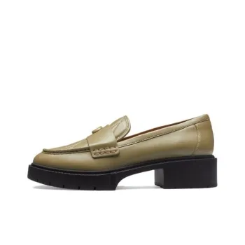 COACH Loafers 4cm Women's Green
