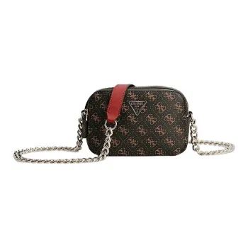 GUESS Polyurethane Camera Bag, Crossbody Bag, Shoulder Bag Mini Women's Brown