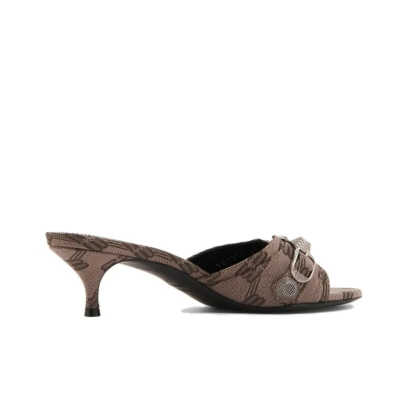 Balenciaga Cagole Rubber Sole Slip Resistant Slide Slippers Women's Umber-2