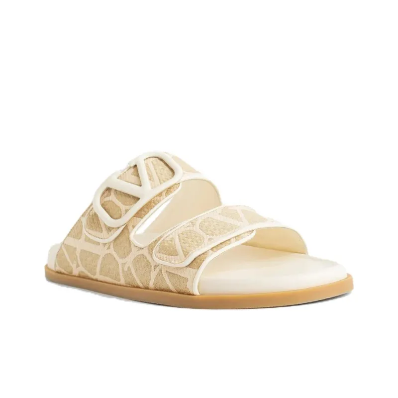 Valentino Toile Iconographe Jacquard Slip-On Slides Women's-2