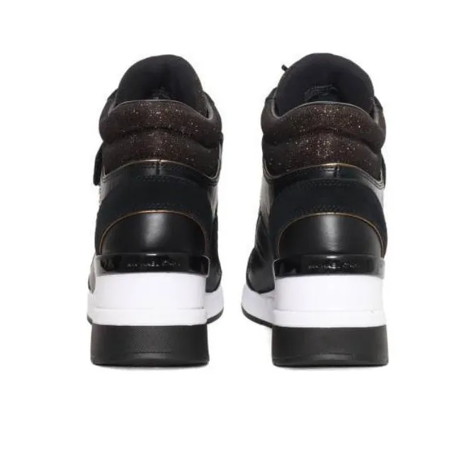 MICHAEL KORS Gentry Mid Top Casual Shoes Women's Black-6