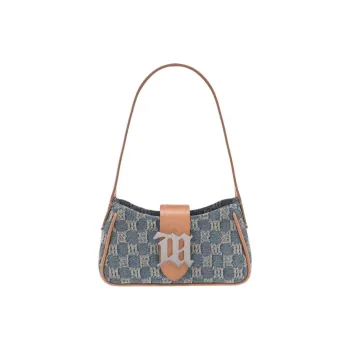 Misbhv Monogram-jacquard Denim Mini Bag