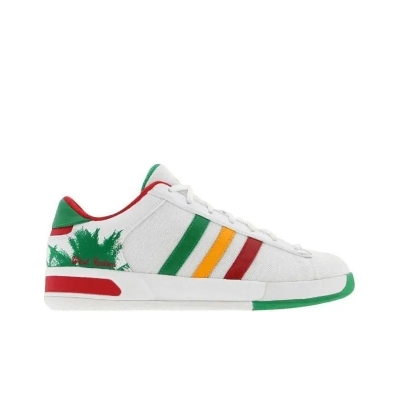Adidas Originals CAMPUS 00s LTWest Indies Cushioning Wear Resistant Low Top Skateboard Shoes Men's White Green-1