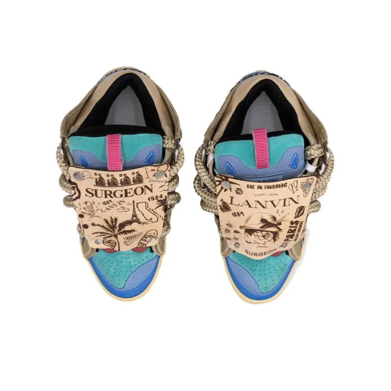 Lanvin The Shoe Surgeon X Lanvin Curb Sneaker 'Light Blue'-2