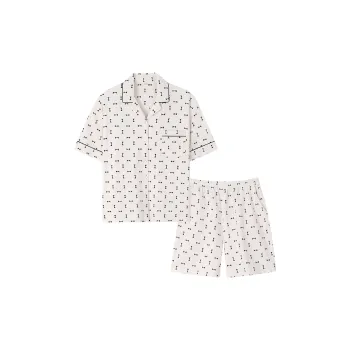 Sha Qian Pajama Set Summer Women's Champagne