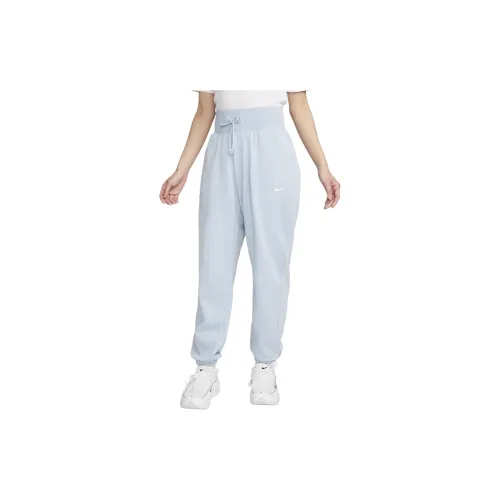 Nike Knitted Sweatpants Women's Light Blue